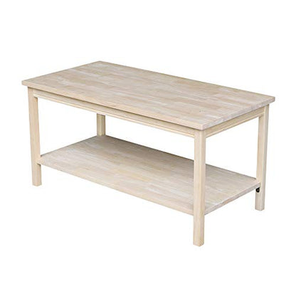 International Concepts Portman Coffee Table Unfinished