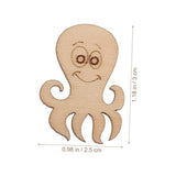 ABOOFAN 1000 Pcs Marine Life Wood Chips Wooden Sea Life Slices Wood Cutouts Ocean Animal Wooden Slices Unfinished Wood Animal Fish Cutouts Seahorse ABOOFAN