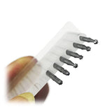 Luo ke 6 Pcs 3/32 Inch Shank Tungsten Steel Engraving Router Bits, Olive Amber Carving Drill Bits for Rotary Tool (2.3mm Carving bits) Luo ke