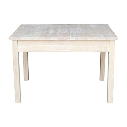 International Concepts Table with Lift Up Top for Storage, Unfinished - WoodArtSupply