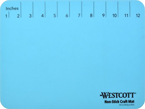 Westcott ‎16814 Projectmate Non-Stick Silicone Mat for Crafts, Glue Guns, Size 9 x 12 In Westcott
