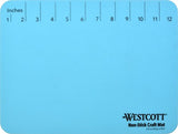 Westcott ‎16814 Projectmate Non-Stick Silicone Mat for Crafts, Glue Guns, Size 9 x 12 In Westcott