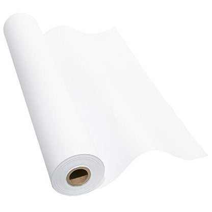 Made in USA White Kraft Paper Wide Jumbo Roll 48" x 1200" (100ft) Ideal for Gift Wrapping, Art &Craft, Postal, Packing Shipping, Floor Protection, - WoodArtSupply