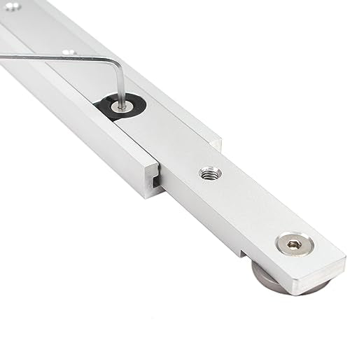 KETIPED Aluminium Alloy Miter Bar Clamping Tool Slider Table Saw Gauge Rod T-Slot Track Bar Rail for Router Tables and Woodworking,300mm-Silver