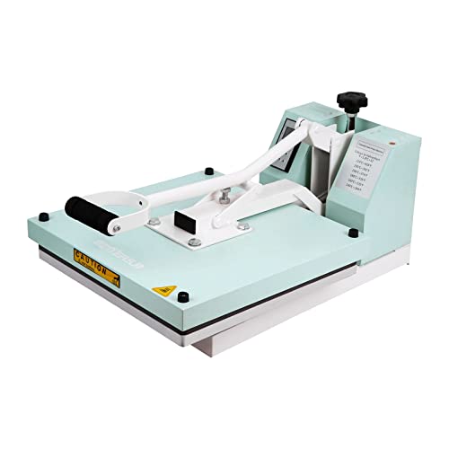 BetterSub Print T-Shirt Machine DIY Digital Industrial Quality Heat Press Machine Clamshell Transfer Sublimation Print Press Machine 15‘’x 15'' Teal - WoodArtSupply