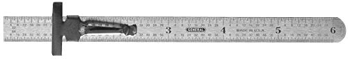 General Tools 300/1 6-Inch Flex Precision Stainless Steel Ruler, Chrome - WoodArtSupply