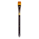 KINGART Premium Original Gold 9550A-3/4 WASH/Glaze Series Artist Brush, Golden Taklon Synthetic Hair, Short Acrylic Handle, for Acrylic, Watercolor, KINGART