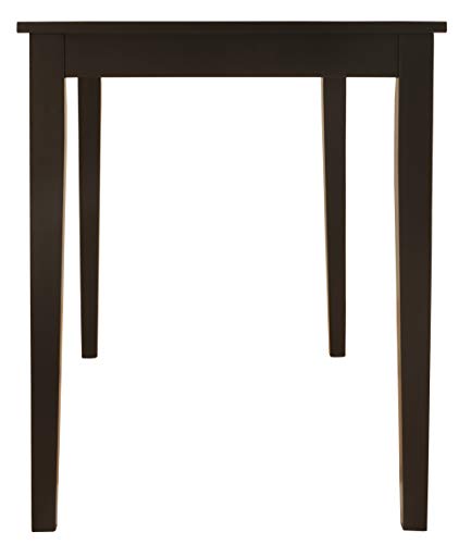 Signature Design by Ashley Kimonte Rectangular Dining Room Table, Black Signature Design by Ashley
