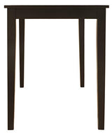Signature Design by Ashley Kimonte Rectangular Dining Room Table, Black Signature Design by Ashley