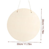 Tofficu 10 Sets DIY Door Hanging Sign Unfinished Wooden Slices Unfinished Wooden Rounds Unfinished Wood Plaque Unfinished Wood Crafts Blanks Tofficu