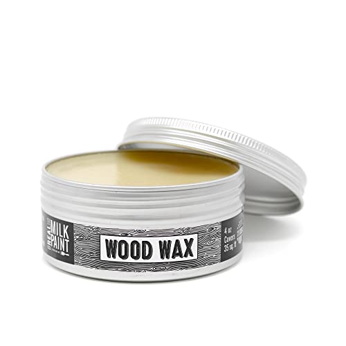 Real Milk Paint, Wood Wax for Wood Finishing, Unfinished Wood Furniture, Cutting Boards, Butcher Blocks, Food Grade, Vegan, 4 oz - WoodArtSupply