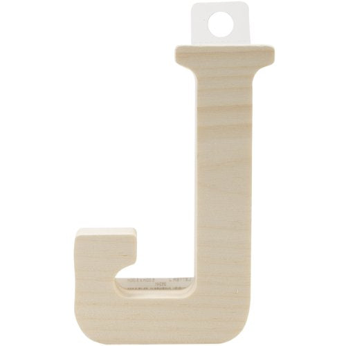 Walnut Hollow Wood Letter, 5 by 0.63-Inch, J - WoodArtSupply