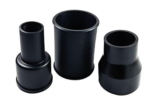 palart 3 Piece Vacuum Adapter Combo Kit Fits Wet Dry Vacuum Cleaners Connector Accessory, includes a 2-1/2 in. to 1-7/8 in. accessory adapter, a palart