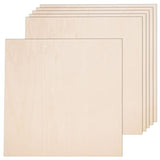 6 Pack Basswood Sheets for Crafts-12 x 12 x 1/8 Inch- 3mm Thick Plywood Sheets with Smooth Surfaces-Unfinished Squares Wood Boards for Laser Cutting, AWIZOM