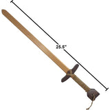 Adventure Awaits! Wooden Toy Sword for Kids | 2 Pack | Beech Wood with Jute Wrapped Handle | Lightweight and Durable for Imaginative Kids | Set of 2 Adventure Awaits!