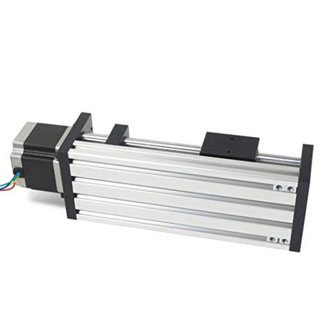 RATTMMOTOR EBX1605 400mm / 15.75" CNC Linear Stage Actuator, Double Optical Axis Linear Slide Rail and 1605 Ball Screw CNC Linear Motion Rail Guide RATTMMOTOR