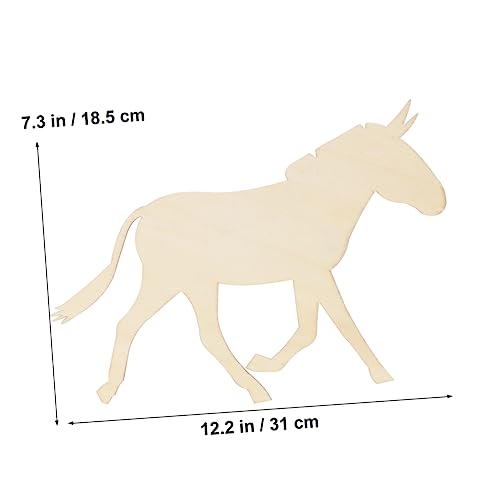 TEHAUX Unfinished Wood Ornaments Unfinished Wood Cutouts Wood Chips for Crafts Pendant Wooden Graffiti TEHAUX