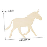 TEHAUX Unfinished Wood Ornaments Unfinished Wood Cutouts Wood Chips for Crafts Pendant Wooden Graffiti TEHAUX