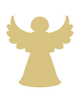 Angel Cutout Unfinished Wood Christmas Door Hanger Winter Decor MDF Shape Canvas Style 4 Diverse Woodworking
