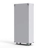 VINGLI 72" Tall Metal Storage Cabinets with Doors and 4 Adjustable Shelves for Garage, Office, Classroom, Laundry&Utility Room with Wheels, Grey, 32W VINGLI