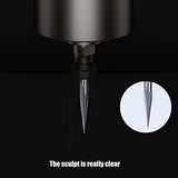 HUHAO 3PCS CNC Router Bit 6mm Carbide Engraving V Groove Cutting Bit 2 Flute 15 Degree 0.3mm Tip CNC Engraving Bits for Woodworking Steel Brass MDF HUHAO