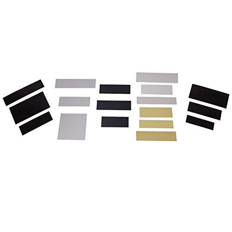 Laser Engraving Plate Assortment 20 Blank Variety Sample Set, Seven Types, 3 Colors Custom Engraving Plates