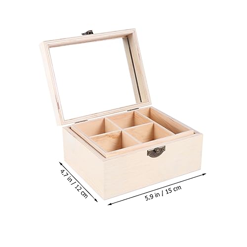 LIFKOME 3 pcs wooden jewelry box handmade jewelry box hand jewelry wood crafts unfinished wood treasure chest unfinished drawer case Wooden Dresser - WoodArtSupply