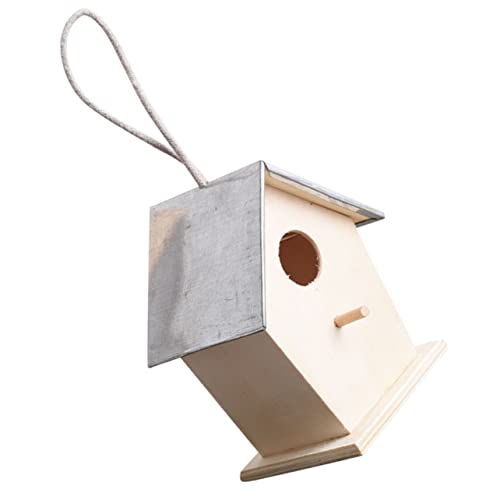 LIOOBO Outdoor Bird House Unfinished Birdhouse Unfinished Bird House Butterflies House Wild Bird House Bird Houses for Outside DIY Painting Bird LIOOBO