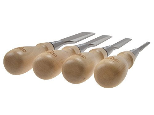 Stanley 1-16-791 Chisel-Set Sweetheart (4-piece), Silver/Tan Brown Stanley