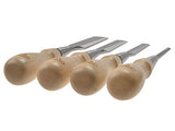 Stanley 1-16-791 Chisel-Set Sweetheart (4-piece), Silver/Tan Brown Stanley