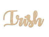 Irish Script Wood Word, Wood Cutouts for crafts, Laser Cut Wood Shapes 5mm thick Baltic Birch Wood, Multiple Sizes Available Elliefont Styles