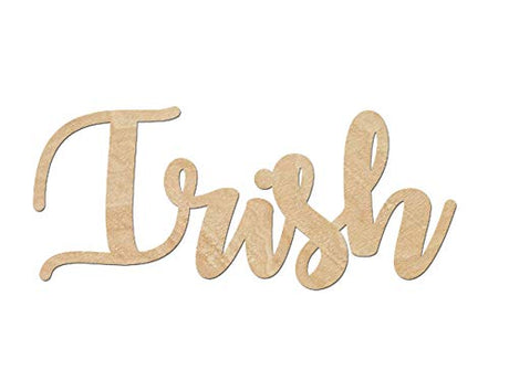 Irish Script Wood Word, Wood Cutouts for crafts, Laser Cut Wood Shapes 5mm thick Baltic Birch Wood, Multiple Sizes Available Elliefont Styles