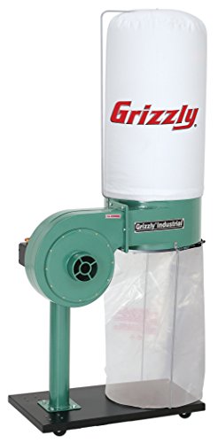 Grizzly, Portable G8027 1 HP Dust Collector - WoodArtSupply