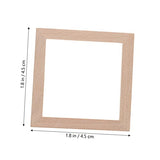 DECHOUS 10pcs Solid Wood Frame Dollhouse Photo Frame Miniature Photo Frames Simulation Picture Frame Unfinished Wood Frames Bulk Picture Frames DECHOUS