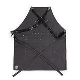 LEGACY - a Picnic Time brand Collins Mixologist Apron Waxed Canvas with Corkscrew and Bottle Opener, One Size, Gray with Black Accents PICNIC TIME