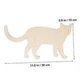 TEHAUX Unfinished Wood Cutouts Wood Chips for Crafts Unfinished Wood Ornaments Wooden red Deer Graffiti TEHAUX