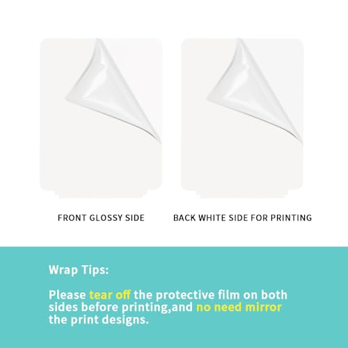 PYD Life 4 Pack Sublimation Acrylic Photo Frames Blanks 6" x 8" with Warm Color Light LED,White Rectangle Photo Frames with Wood Stand for Heat Press PYD Life