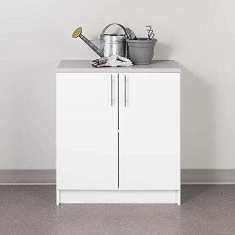 Prepac Elite White 32" Base Storage Cabinet with Adjustable Shelf Prepac