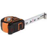 Klein Tools 9225 Tape Measure, Heavy-Duty Measuring Tape with 25-Foot Double-Hook Double-Sided Nylon Reinforced Blade, with Metal Belt Clip Klein Tools