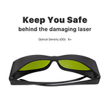 Cloudray Laser Protection Goggles 1064nm Laser Safety Glasses Fiber Laser Glasses for Laser Protection Fiber Laser Engraver Safety (Style C) Cloudray