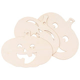 Operitacx 6 Pcs Pumpkin Chips Unfinished Pumpkin Cutouts Unpainted Pumpkin Wood Clip Unfinished Wood Pumpkin Cutout Wood Carving Craft Toys for Kids Operitacx