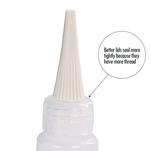 Falling in Art 1oz Needle Tip Squeeze Bottle, Precision Tip Applicator Bottle with a Funnel for Small Gluing Projects, Acrylic Painting, 6 Pack Falling in Art