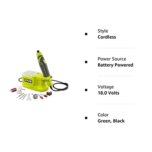 Techtronics Ryobi ONE+ 18V PRT100B Cordless Precision Rotary Tool (Tool Only- Battery and Charger NOT INCLUDED) - WoodArtSupply