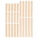 KALLORY Unfinished Wooden Rods, 25Pcs Wood Sticks Wooden Dowel Rods Unfinished Hardwood Sticks for Crafts and DIY Pet Cage Swing Cage KALLORY