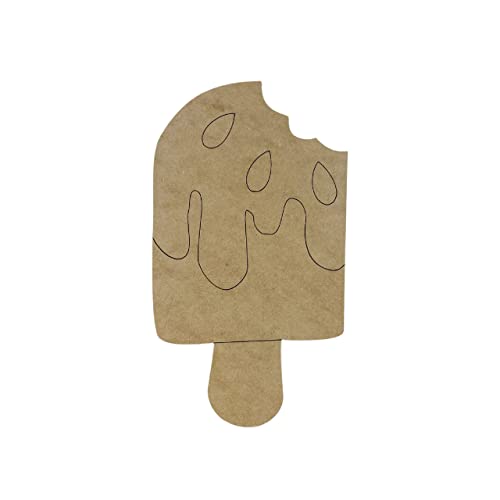 Watermelon Popsicle, Engraved Shape, MDF Wooden Craft, Unfinished Craft, DIY Craft Art, Unfinished Wood Craft, Build-A-Cross Build-A-Cross