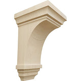 Ekena Millwork CORW03X03X06JERW Mini Jefferson Wood Corbels, 3 1/2"W x 3 3/4"D x 6"H, Rubberwood Ekena Millwork