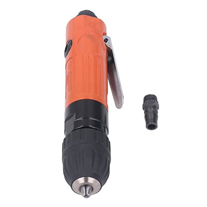 Pneumatic Drill, Straight Handle, Aluminum Alloy, 90 PSIG, 1/4-in. Inlet Air Drill Tool Wide Application for Assembly