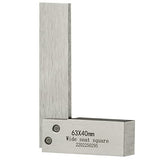Boomgood Machinist Square Set Engineer Precision Mini Wide Base 90 Degree Right Angle Ruler Hardened Steel 4 Pieces, Silver (BG-0326) Boomgood