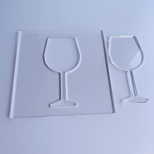 Wine Glass Router Template, Clear Acrylic Template, Woodworking Router Template Phocaea