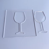 Wine Glass Router Template, Clear Acrylic Template, Woodworking Router Template Phocaea